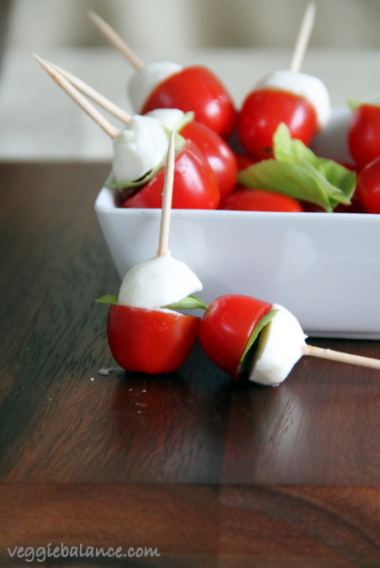 Caprese Mini Skewers Appetizer