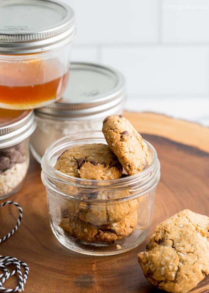 Delicious Oatmeal Cookies in a jar with Instructions