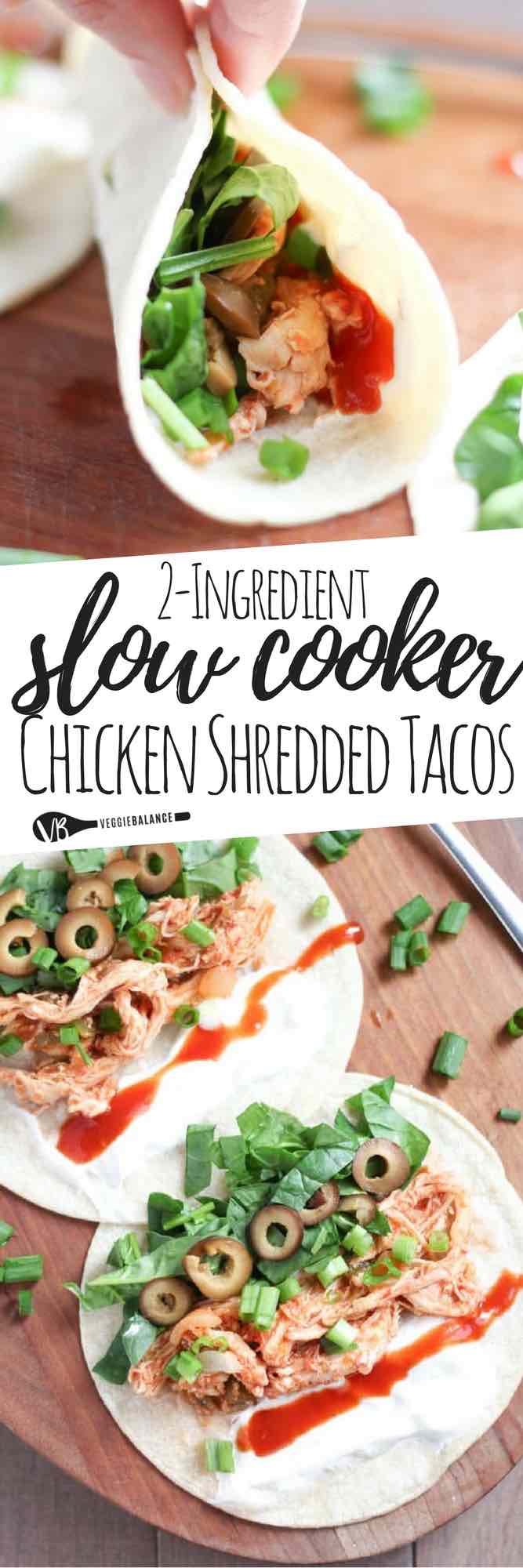 Insanely Good Crockpot Shredded Chicken Tacos Recipe