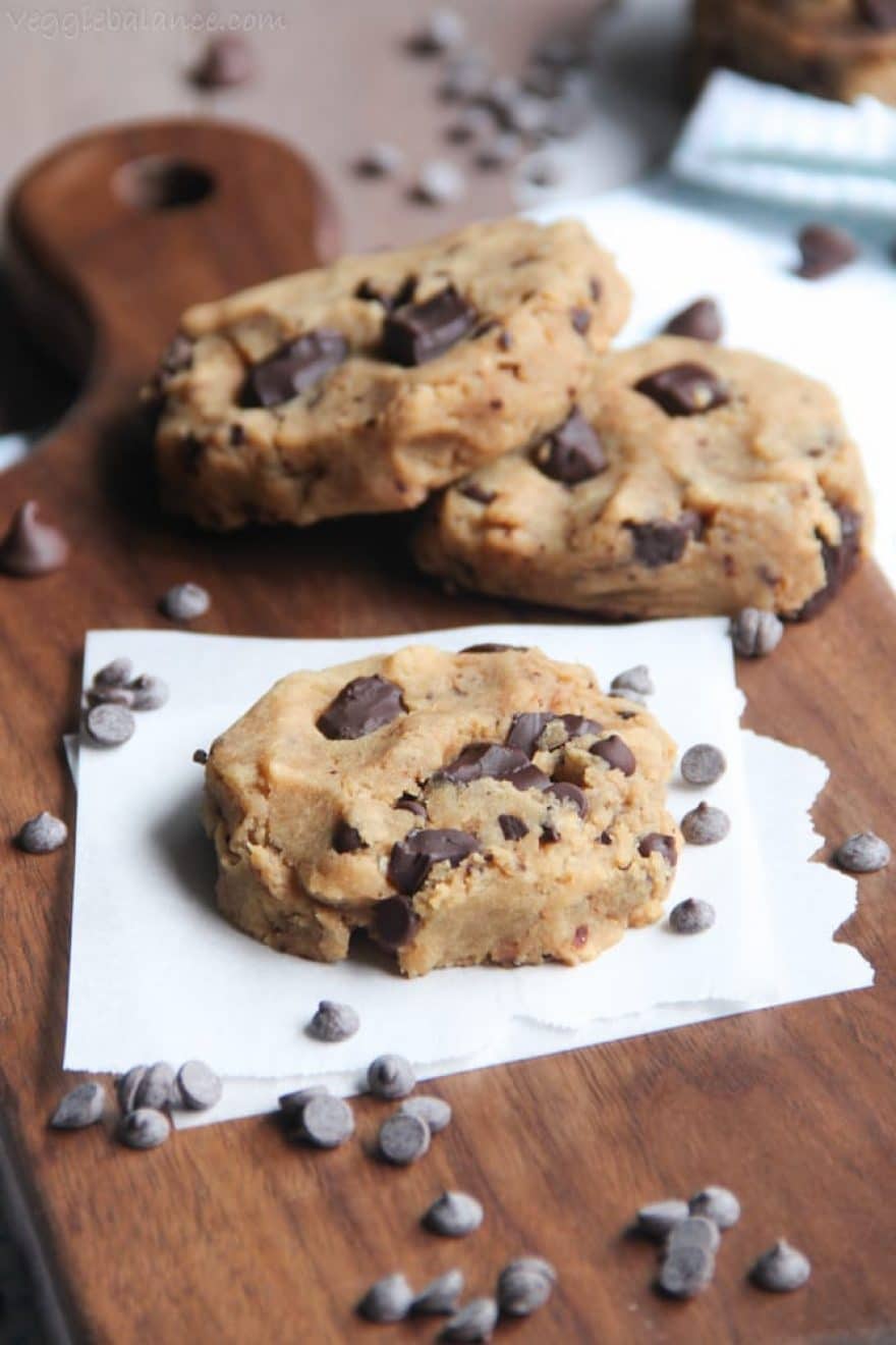 Healthy Chocolate Chip Cookies (Gluten Free, Vegan, Low Sugar) Recipe