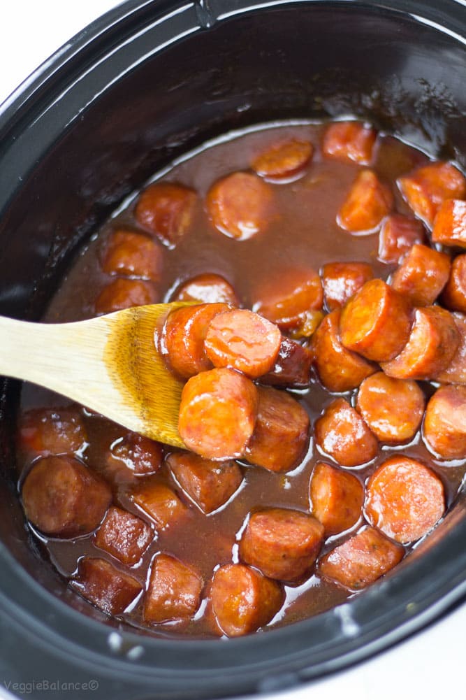 Slow Cooker Sweet BBQ Cocktail Sausages - Gluten Free Recipes | Easy ...