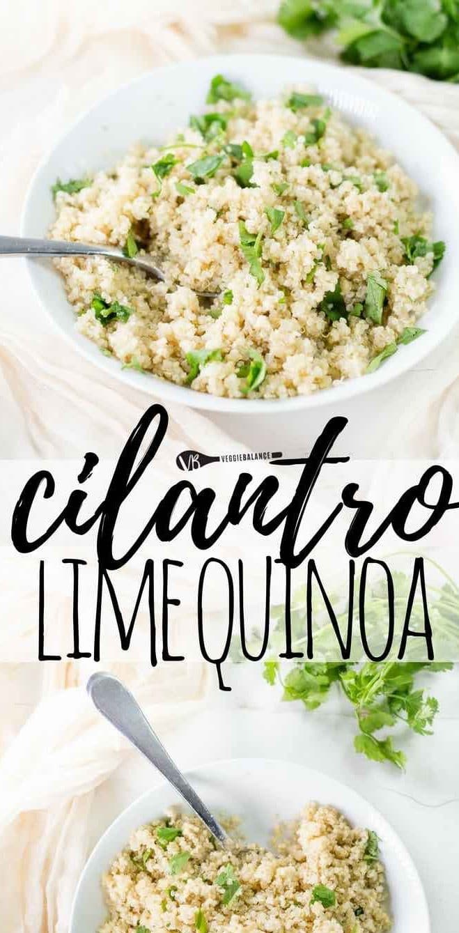 Easy & Healthy Cilantro Lime Quinoa Salad Recipe